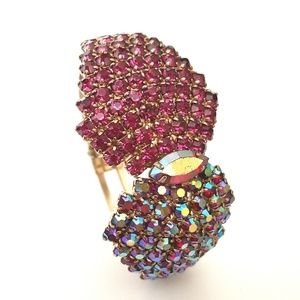 Vintage Juliana Aurora Borealis Clamper Br…